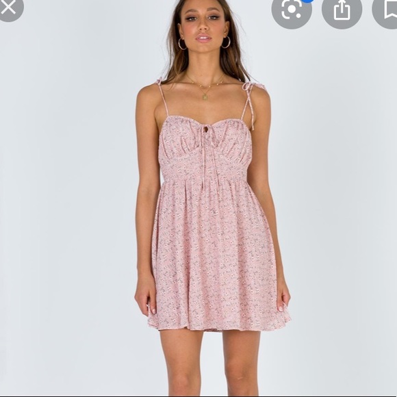 NWT Pink Floral Dress - Picture 2 of 9